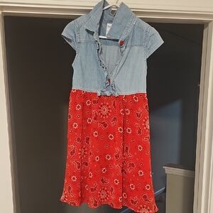 Red and Blue Kids Dress